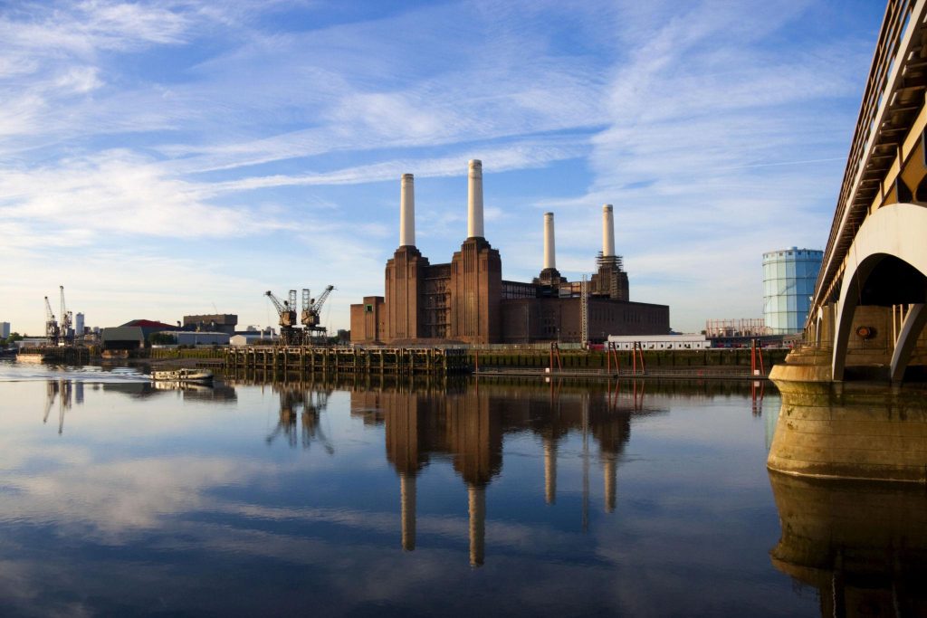 Battersea Power Station and Nine Elms riverside development in London